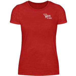 Be the Wave of Change , Orca, Whale, Safe the ocean - Women Basic Shirt-4