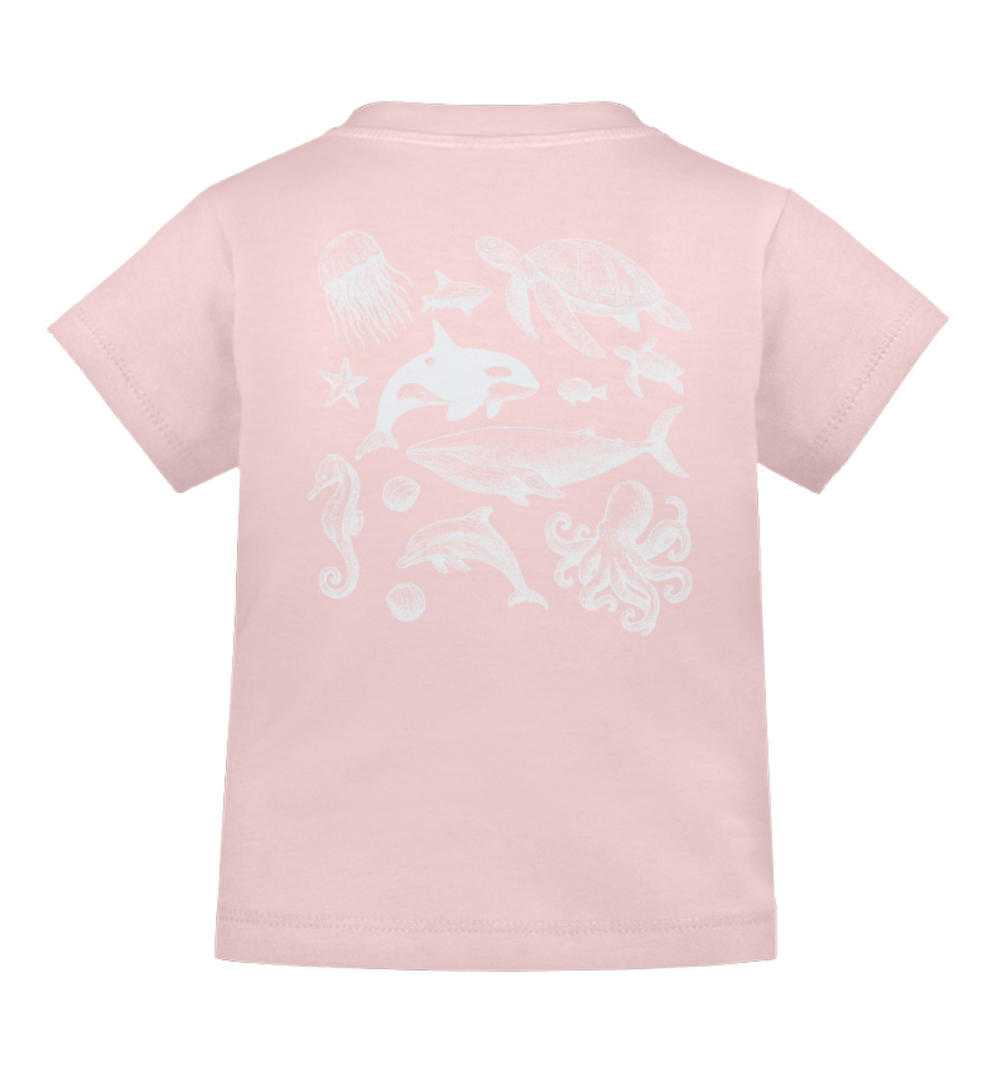 Be the Wave of Change , Orca, Whale, Safe the ocean - Baby T-Shirt-5949