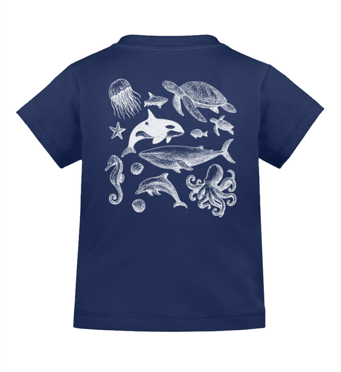 Be the Wave of Change , Orca, Whale, Safe the ocean - Baby T-Shirt-7013