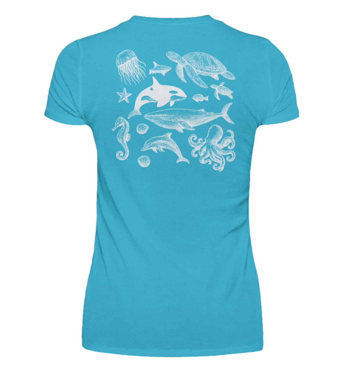 Be the Wave of Change , Orca, Whale, Safe the ocean - Women Basic Shirt-2462
