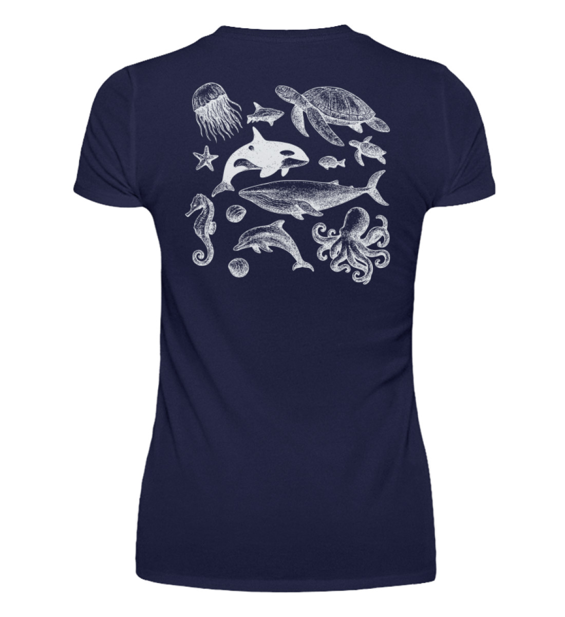 Be the Wave of Change , Orca, Whale, Safe the ocean - Women Basic Shirt-198