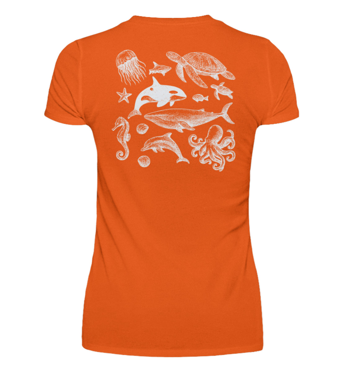 Be the Wave of Change , Orca, Whale, Safe the ocean - Women Basic Shirt-1692