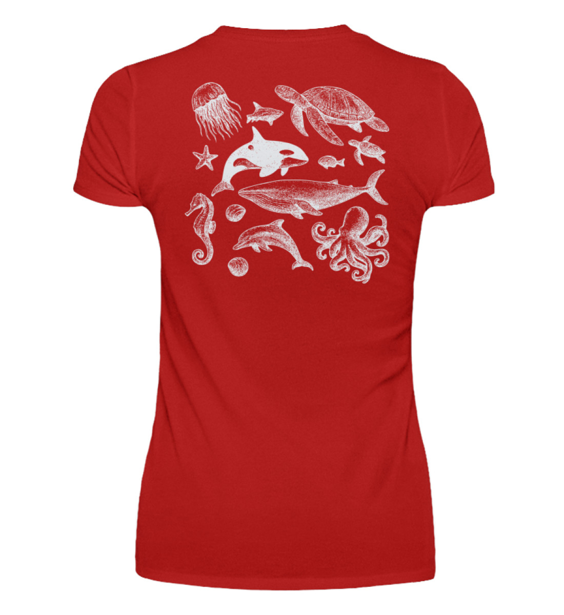 Be the Wave of Change , Orca, Whale, Safe the ocean - Women Basic Shirt-4