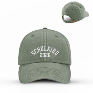 Schulkind cap, Schulkind 2026, bestickt, Einschulung, Geschenk für schulkind, mädchen, junge - Organic Baseball Cap with Embroidery-7223